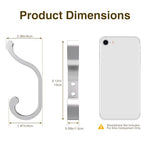 Coat Hooks Wall Mount,Heavy Duty Wall Hooks for Backpack,Towel,Silver 4 Pcs - color: Silver, size: 4 Pack