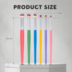 Yoseng Drybrush Set 6 Sizes, Fine Detail Art Paint Brushes - style: 6P Color
