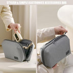 Kaxich Travel Electronics Organizer Pouch, Portable Cable Organizer Case - color: Gray