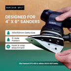 Serious Grit - 4" x 6" Delta P120 Grit Sanding Sheets - 50 Pack Box - size: 120 Grit