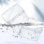 Jetec 6 Pieces Small Clear Plastic Storage Box, 2.5 x 2.5 x 1.6 Inch - size: 2.5 x 2.5 x 1.6 Inch