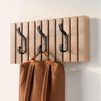 bussdis Coat Hanger Wall Mount 8-Pack - Wall Hooks for Hanging Heavy Duty - color: Black, size: 8 Pack