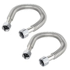 2piece EFIELD Flexible SS Corrugated Hose Connector,1" FIP x18"Length - size: 18"L(1" FIP)