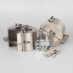 Door Knob Lockout Device with Padlock,Stainless Steel - color: Stainless Steel