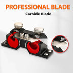 Double Cutting Dowel Maker Jig Kit Electric Drill Carbide Inserts Stable wooden Dowel Cutter tool Dowel Plate (Metric 9 different diameters) - size: Metric