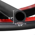 3/4"×3/4" D-Shape Weather Stripping 30FT Bulb Seal Gasket Strip ﻿ - size: 30 Feet