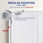 Automatic Door Closer Medium Size for Home & Commercial, Heavy Duty No Slam Mechanism, Silver - size: Medium, style: Silver