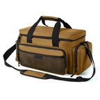 VJI 18" Heavy Duty Tool Bag with Adjustable Shoulder Strap, Khaki - color: Khaki