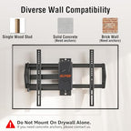 32" Long Arm TV Wall Mount for 32-75 Inch TV, Corner TV Bracket Single Stud - size: TV 42-75". Arm 32"