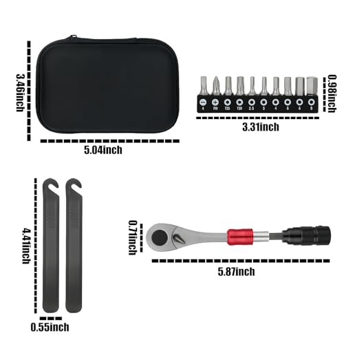 28Pcs Bike Repair Kit Portable, Mini Bicycle Tool set Compact - style: 28Pcs Bike Tool Kit