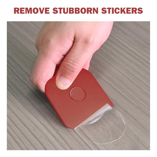 Pan Scraper, 10 Pcs Pot & Dish Scraper Plastic, Sturdy Scraper Kitchen Tool, Red - color: Red, size: 10 Pcs
