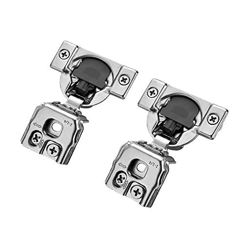 Soft Close Hinges for Kitchen Cabinet Hinges, 1-1/4 Inch Overlay, 10 Pack - size: 1-1/4 inch Overlay