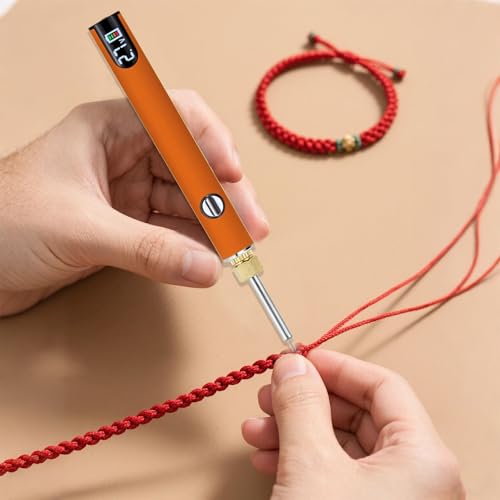 Wlizyzfhy Rechargeable Thread Burner kit，Tool Burning Pen(pink) - color: Pink