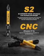 Magnetic Screwdriver Bit Set, 10 PCS, 2 in, 1/4 in Hex, PH/PZ/SL - style: 10 PCS, 2 in, PH/PZ/SL
