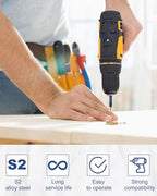 Rocaris 100 Pcs Screwdriver Bit Set, 14 Slotted, 26 Phillips, 20 Square, 20 Torx, 20 Allen Wrench, 2" & 4" Long - style: 100 Pcs