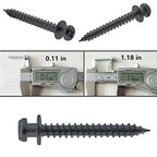 laffeya Picture Hangers, Double Headed Bear Claw Screws for Drywall, 40pack - style: Black Short