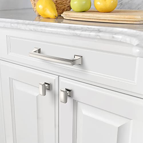 Amerdeco 10 Pack Brushed Satin Nickel Cabinet Knobs 1.4 Inch(35mm) Single Hole Cabinet Handles Dresser Knobs Drawer Knobs and Pulls for Bathroom Cabinets ZH0010 - color: Brushed Satin Nickel, size: Single Hole