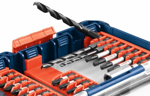 BOSCH SDMS48 48-Piece Assorted Impact Tough Screwdriving Custom Case System Set for Screwdriving Applications - size: 48-Piece Set, style: Screwdriving