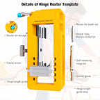 Door Hinge Jig with Door Lock Installation Kit,Door Hinge Mortiser Template - size: C