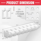 Novabright 1 Pc White Pegboard Screwdriver Holder Pegboard Accessories - color: White