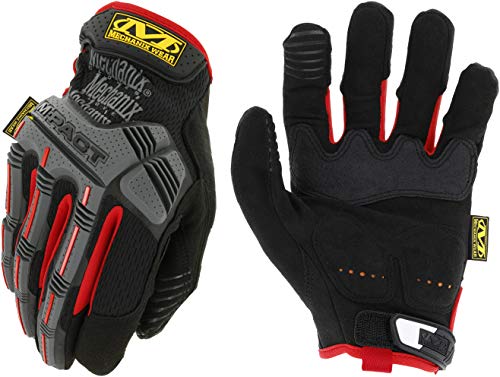 Mechanix Wear M-Pact Touchscreen Work Gloves, Large, Red/Black - color: Black/Red, size: Large