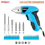 Hi-Spec 3.6V USB Electric Screwdriver for Home Repairs and Assembly, Blue - color: Blue