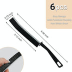 Hard Bristle Crevice Cleaning/Gap Cleaning Brush,Slim Flat Curved Brush
