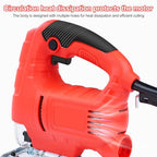 Jadeshay Electric Jig Saw, 800W 6-Speed Adjustable Woodworking Tool with Tilt & Precision Cutting