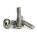 Mellewell #6-32 x 3/4" Truss Head Machine Screws, Full Thread, 18-8 Stainless Steel, Quantity 100 - color: Silver, size: #6-32 x 3/4"