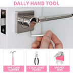 HANGYING 39-Piece Household Tool Set, Pink Tool Kit for Women with Toolbox - color: Pink