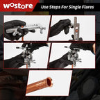 Wostore Single Flaring Kit, 7 Dies 3/16-5/8" for Copper Pipe & HVAC