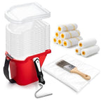 Mister Rui Paint Bucket Kit with Magnetic Holder 27 Pieces Paint Pail Set