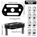 Dowel Jig Kit,8 Size Drill Bushings Compatible with 1/8" to 3/8" Drill Bits