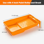 Mister Rui Mini Paint Roller Kit 22 Pieces, 4" 2" Paint Rollers Foam Brush