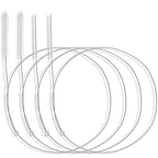 4 Pcs Extra Long Pipe Cleaners with Soft Nylon Bristles Head Cleaning Brush for Straw Tube Pipe Hose Bottle Refrigerator Drain, 1m/39in