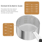 1PCS 3/4CUP(177ml) Dog Cat Food Scoop, Measuring Cup with Inner Scale - size: 3/4 cup