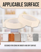 Lichamp Masking Tape 1 inch, 24 Pack General Purpose Beige White Masking Tape, 1 inch x 55 Yards x 24 Rolls (1320 Total Yards) - size: 24 Rolls x 0.94 inch x 55 Yards