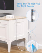 PD 30W USB C Power Strip Surge Protector 6Ft, 1080J Desk Charging Station - color: White&Gray, size: 6ft
