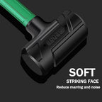 Dead Blow Hammer, Rubber Mallet with Non-Slip Grip, Marring Resistant (3LB) - size: 3LB