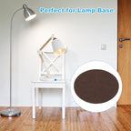 PATIKIL 6.5 Inch Diameter Lamp Base Felt, 10Pack 2mm Thickness Round Soft Adhesive Non-Slip Anti-Scratch Backed Felt for Lamp Furniture DIY Craft, Coffee - color: Coffee, size: 6.5 Inch