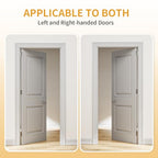 Luxbaro 3 Pack Self Closing Door Hinges, 4 Inch, Adjustable Tension - color: Brushed Nickel-5/8'', size: 4" 3 Pack