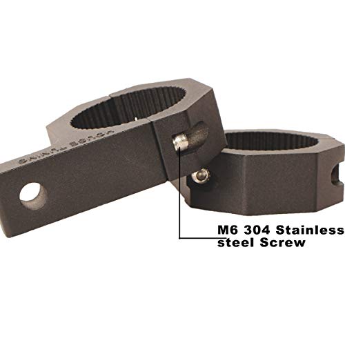 HOUSE TUNING Roll Bar Clamps 2.5 inch, Roll Bar Clamp Bracket, Led Light Mount, Tube Light Mount (2.5" Clamp - Pack 2) - size: 2.5"