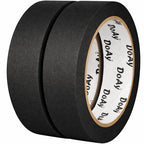 2 Pack Black Painters Tape - Masking Tape 1 Inch Wide - Multi-Surface, Smart Adhesion, Indoor & Outdoor - 180FT Total - Paint Tape for DIY, Labeling, Art, Car, General Purpose (#3910) - color: Black