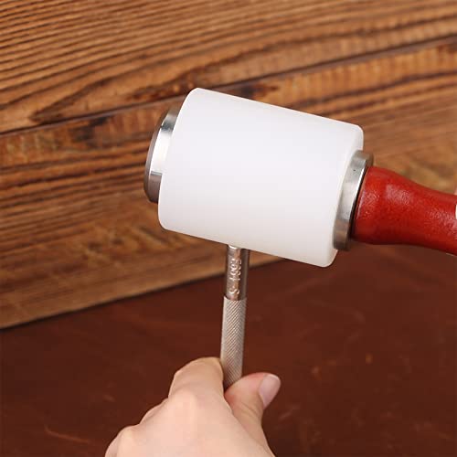 31 PCS Leather Craft Set, Include 20 Leather Stamping Tools, 1 Leather Hammer, 1 Swivel Knife, 5 Tracing Pen and 4 Tracing Paper, Leather Carving Tools Kit for Leather Crafting - color: 31 Pcs