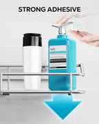 Nieifi Shower Caddy Adhesive, Shower Shelves, Shampoo Holder for Bathroom - color: A-Silver, size: 4 Pack