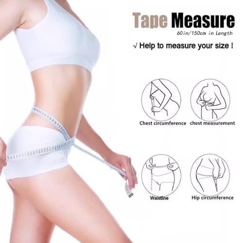 Tape Measure,60 Inch Soft Measuring Tape for Body Fabric Sewing - color: White