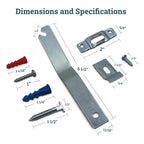 PHS Anti Theft Picture Hangers, Holds 15 lb, 25 Pack with T-Head Screws - size: 25 Pack