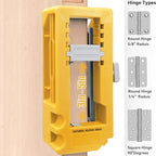 Door Hinge Jig with Door Lock Installation Kit,Door Hinge Mortiser Template - size: C