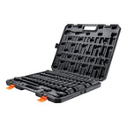 VEVOR 1/2" Drive Impact Socket Set 65 Piece, 3/8" to 1-1/4" and 10-24mm - size: 1/2" 65 PCS