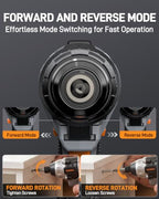 Teslong 20V MAX 3-in-1 Cordless Tool Kit, Impact Wrench, Drill & Driver